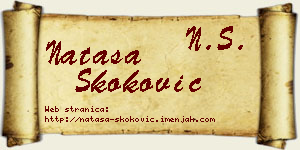 Nataša Skoković vizit kartica